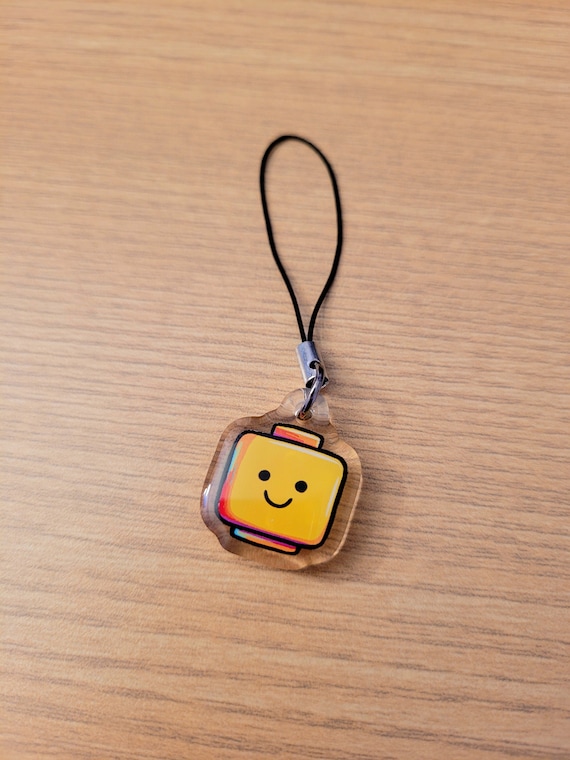 Lego Head Phone Charm
