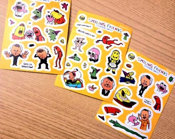 Smiling Friends Sticker Sheets