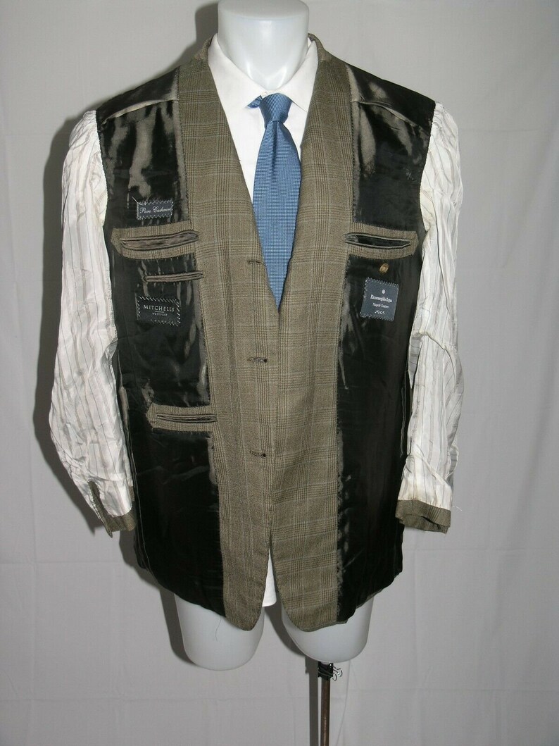 Ermenegildo Zenga Napoli Couture Three Roll Two 100/% Cashmere Blazer 44R