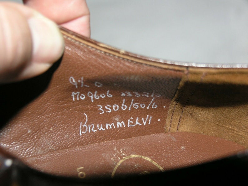 Church/'s Brummel Deadstock Vintage Chestnut Leather Half Chelseas Size 10.5 NWOB