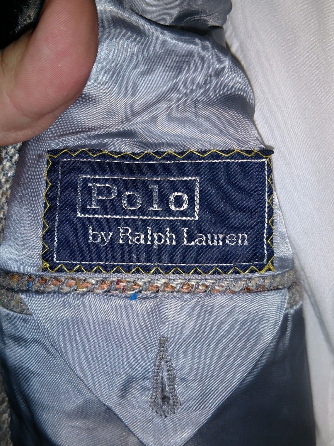 Polo Ralph Lauren Blue Label Vintage Three Roll Two Tweed Etsy