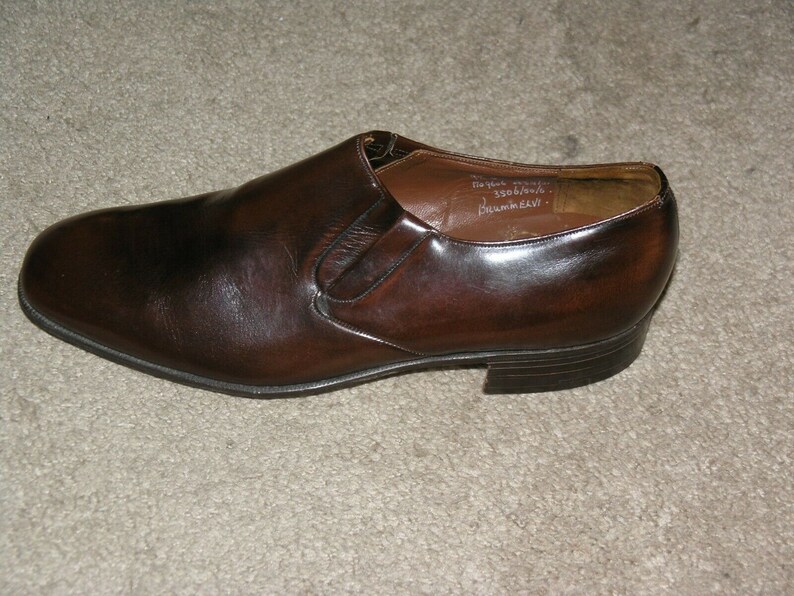 Church/'s Brummel Deadstock Vintage Chestnut Leather Half Chelseas Size 10.5 NWOB