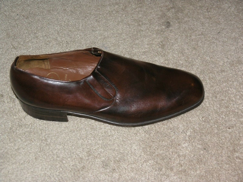 Church/'s Brummel Deadstock Vintage Chestnut Leather Half Chelseas Size 10.5 NWOB