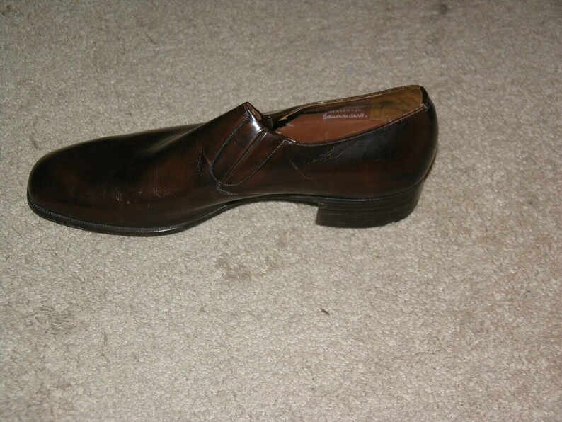 Church/'s Brummel Deadstock Vintage Chestnut Leather Half Chelseas Size 10.5 NWOB