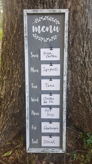 Free Shipping/Menu Board // Kitchen Decor // Hanging Farmhouse Menu