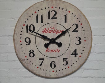108 - French-themed Wooden Clock -made by Roger Lascelles Free Postage