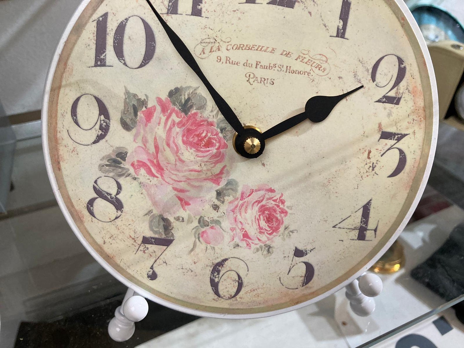 Laura Ashley Clock on Stand Etsy
