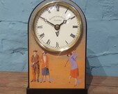 Art Deco Style Golf Mantel Clock