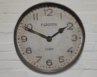 118 - French Style Metal Clock - Free Postage