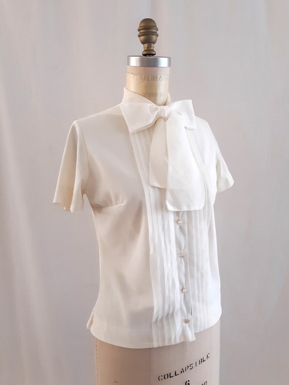 vintage 1960 nylon blouse - image 4