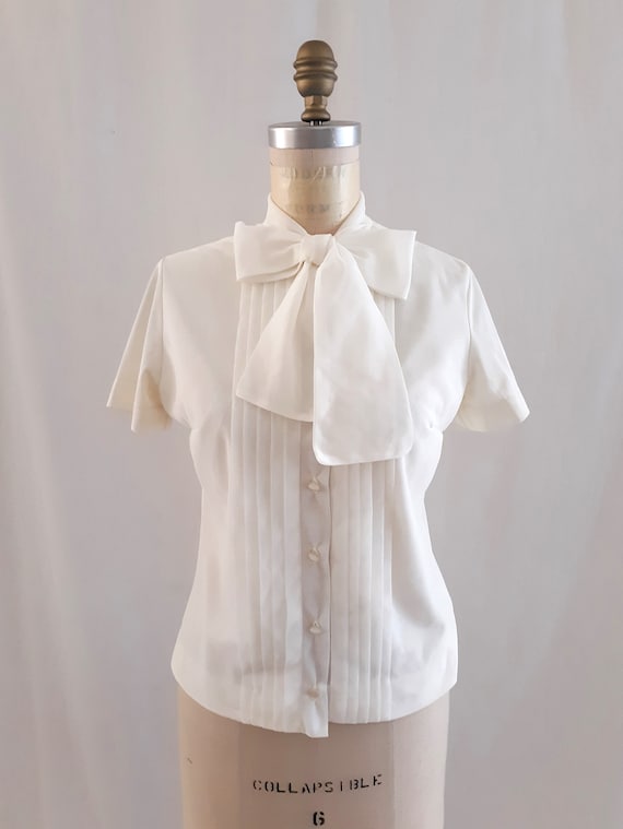 vintage 1960 nylon blouse - image 1