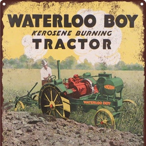 Old Farm Tractor 9x12 Reproduced Aluminum Vintage Sign Garage Man Cave Decor