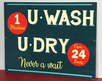 Laundry Room Sign Humorous 9 x 12 Aluminum Laundry Room Decor,