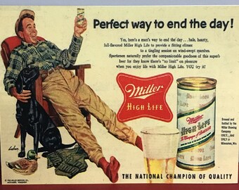 Miller High Life Etsy