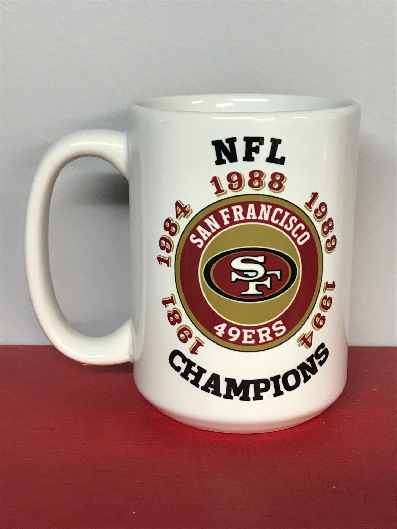 NFL San Francisco 49ers Personalized Coffee Mug 11oz Blue