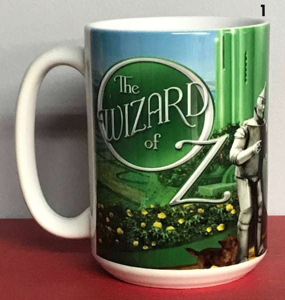 Wizard Of Oz 15 Ounce Coffee Mug Permanent Sublimated Print In Vivid Color In 2 Different Prints