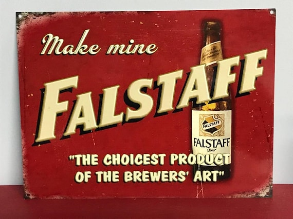 Falstaff Beer Vintage Reproduced Ad Sign 9x12 Aluminum - Etsy