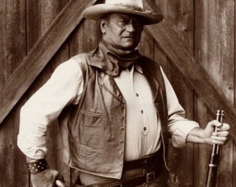 John Wayne 9x12 Aluminum Sign In One Of His Most Iconic Poses