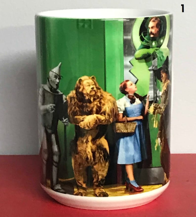 Wizard Of Oz 15 Ounce Coffee Mug Permanent Sublimated Print In Vivid Color In 2 Different Prints image 2