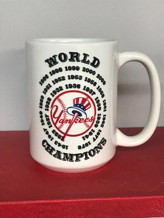 New York Yankees 15 oz Ceramic Coffee Mug World Series Champions Fathers  Day Gift