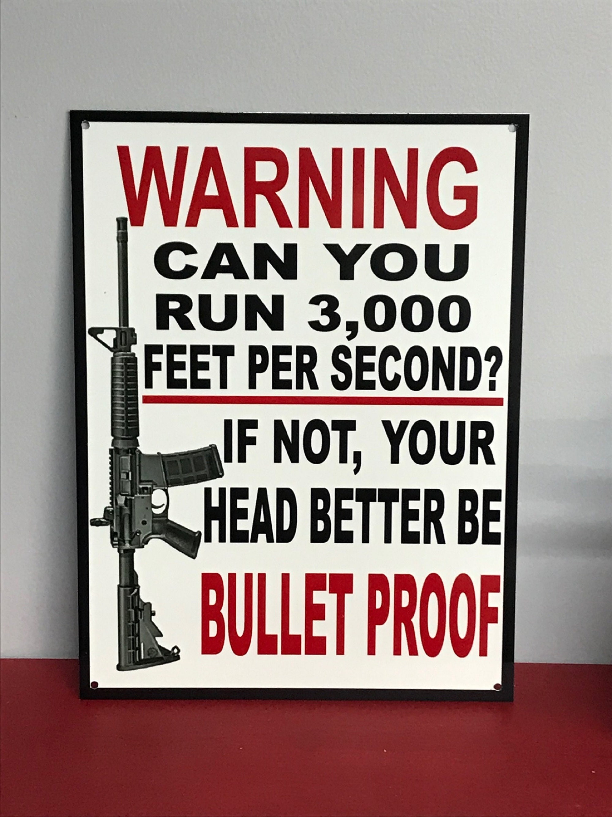 Warning No Trespassing Humorous 9x12 Aluminum Gun Sign - Etsy Finland