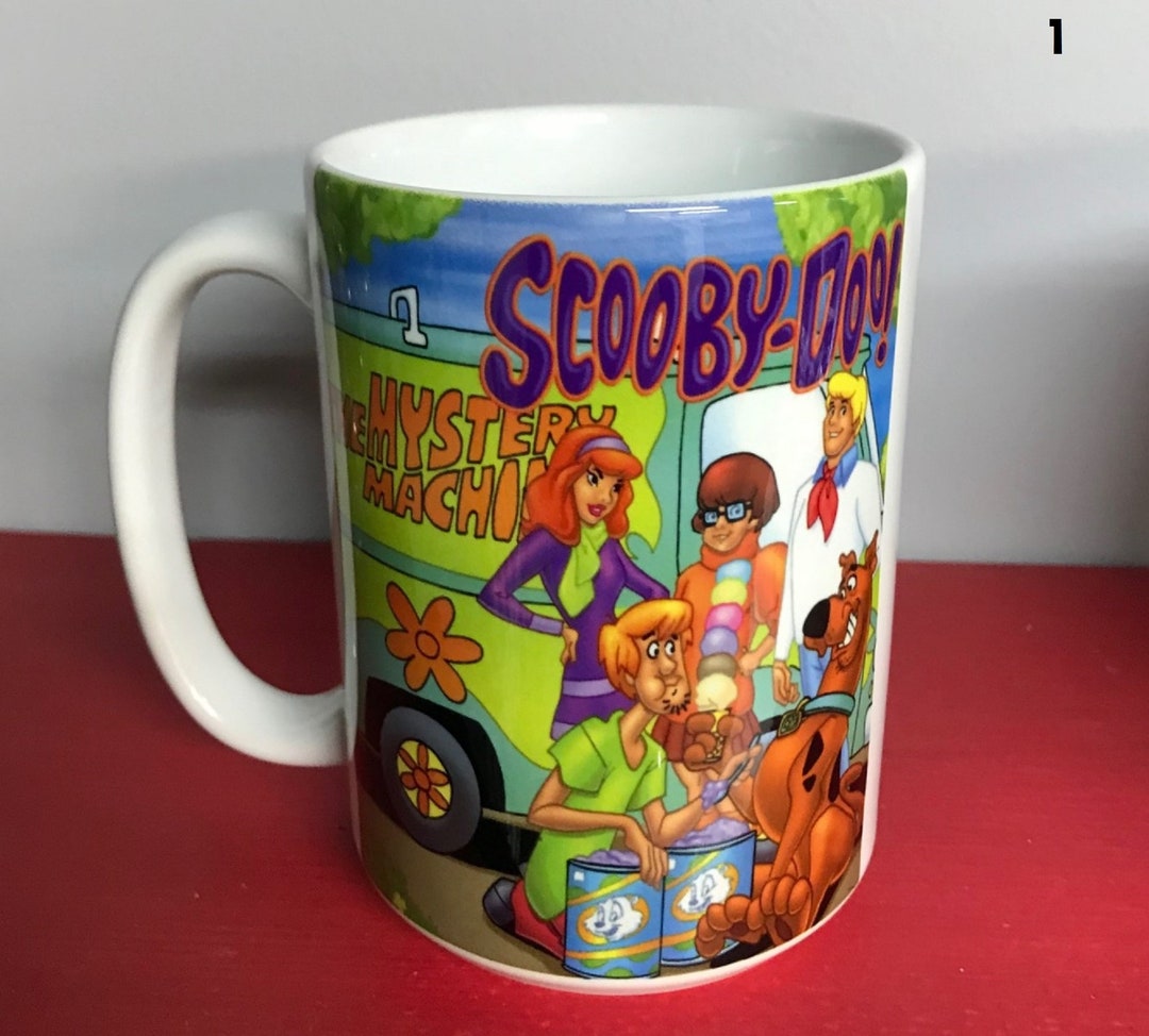 Scooby Doo 15 Oz Coffee Mug 7 Various Images Cartoon Mystery Machine