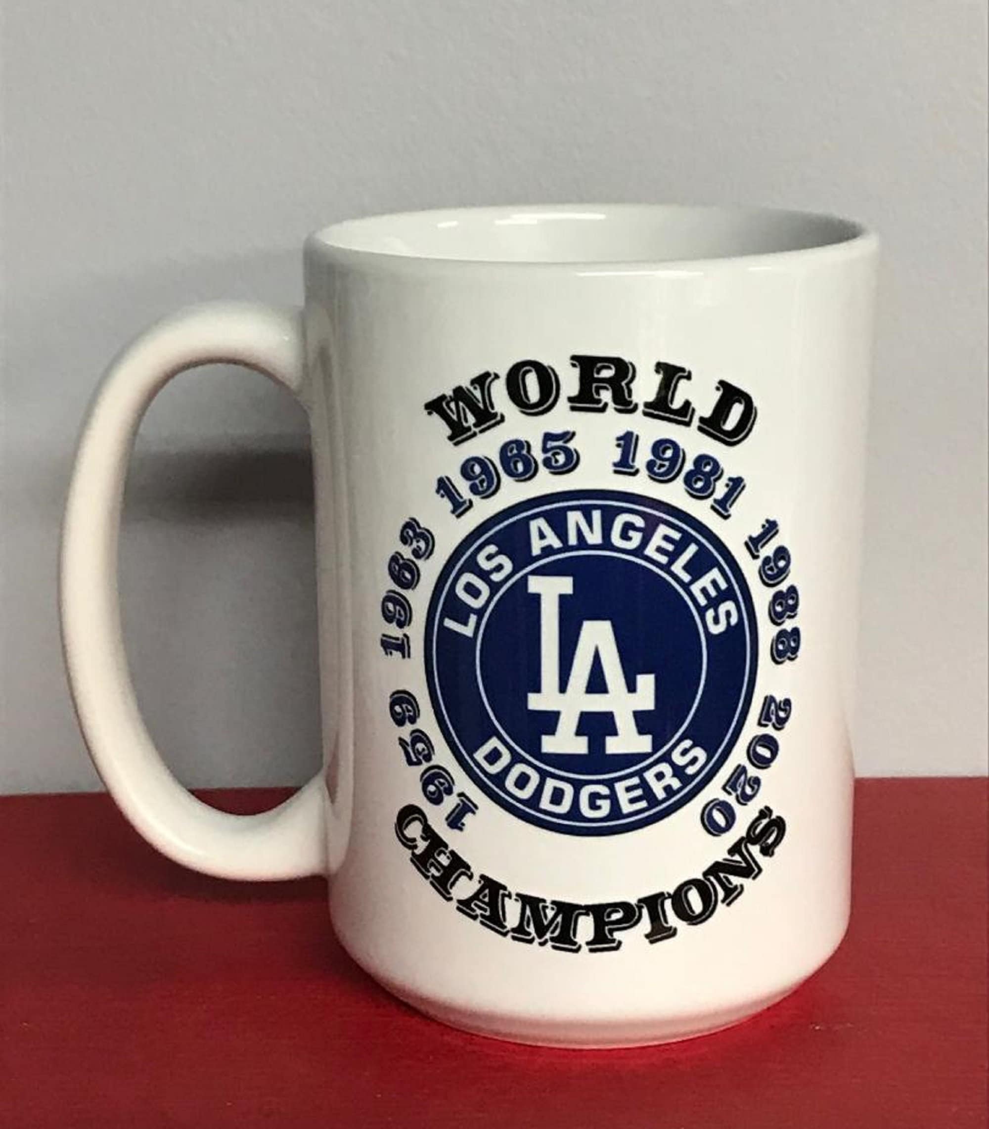  MLB Los Angeles Dodgers 15-Ounce White Nostalgic Mug