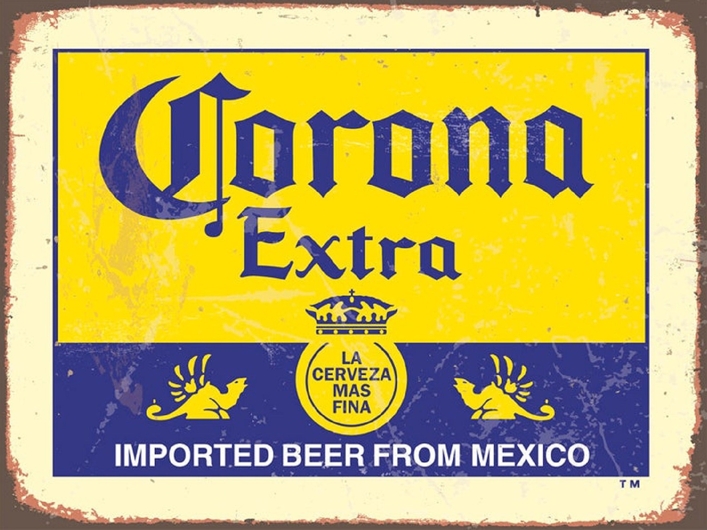 コロナ復刻版 9x12 アンティーク調アルミ看板 - Etsy 日本