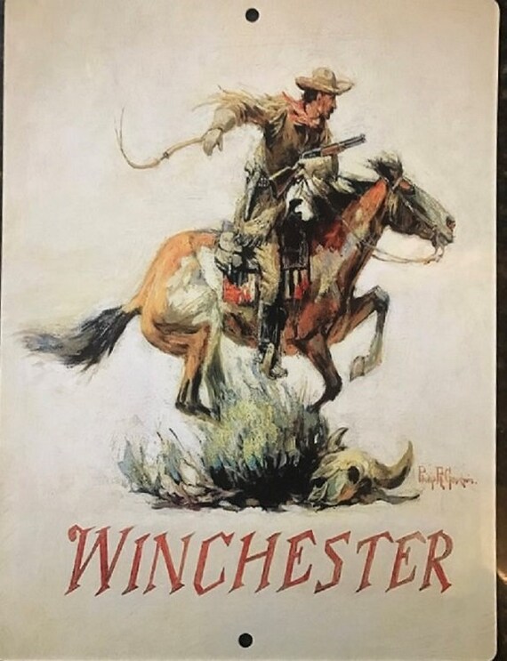 WINCHESTER 9/" x 12/" ALUMINUM Sign