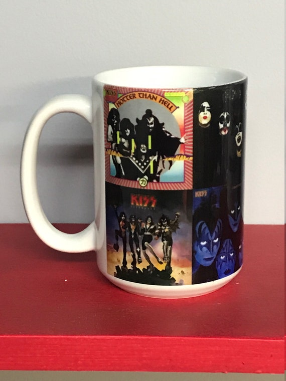 8 Kiss Album Covers Permenantly Printed on 15oz Coffee Mug - Etsy