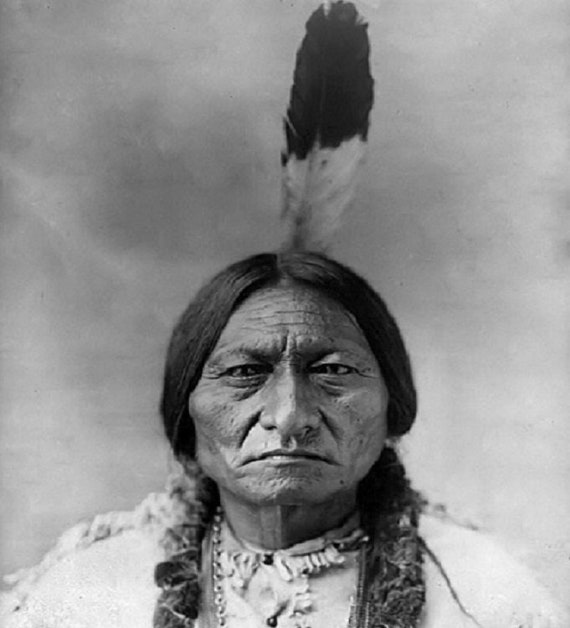 Native American Indian Portrait Sitting Bull 1885 Photo Art Print Picture