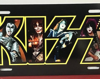 KISS License Plate Aluminum UV Protected Original KISS Members