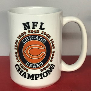 Chicago Bears NFL Championship 15 oz Ceramic Coffee Mug  Super Bowl