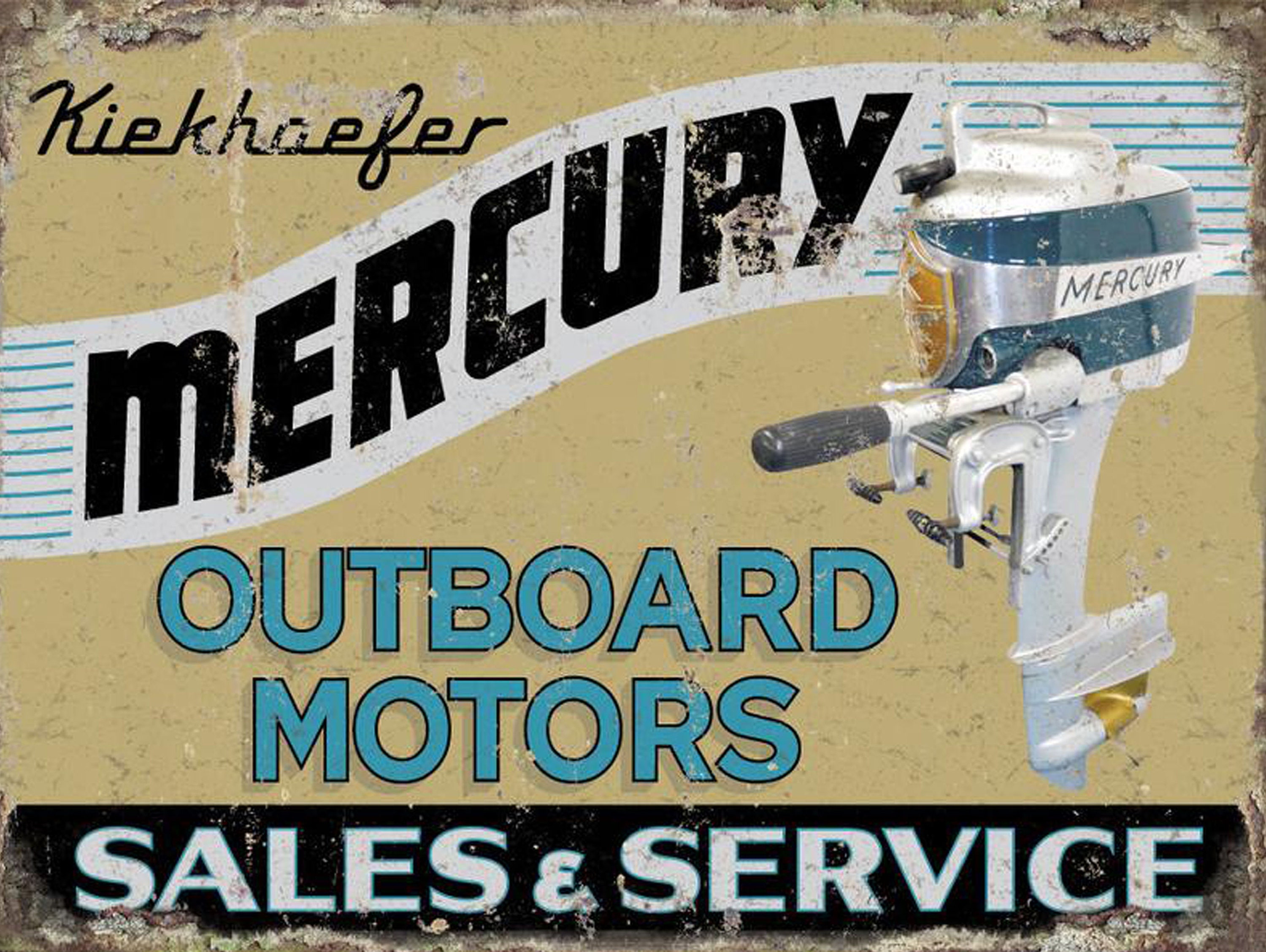 Mercury Outboard Sales and Service Replica Vintage Advertising Etsy