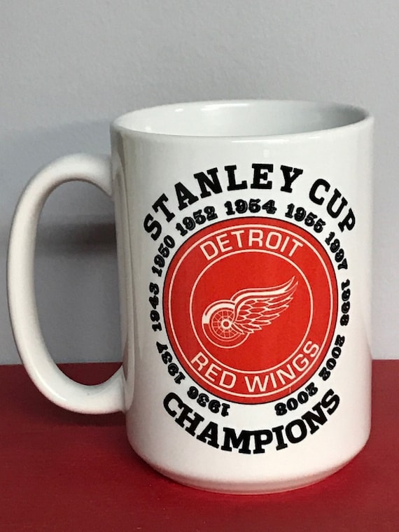 Detroit Red Wings Coffee Mug 15oz Stanley Cup Championships NHL Champs -  Etsy Israel