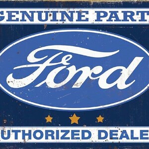 Ford Vintage Distress Reproduktion 23x30 cm Aluminium Schild