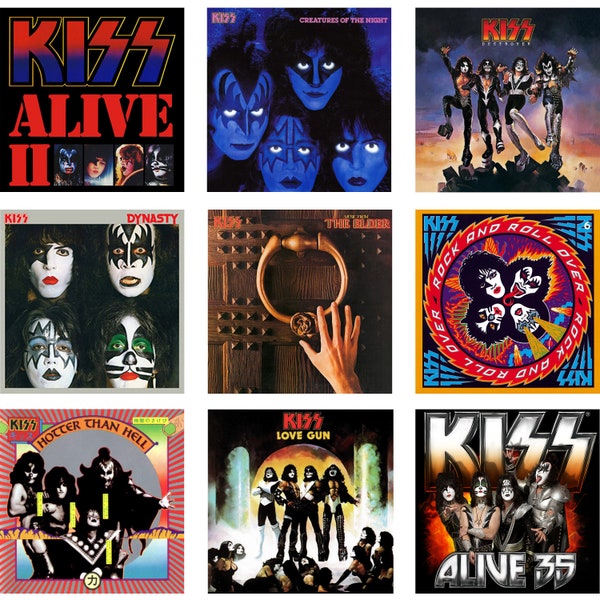 Kiss Album Covers Etsy