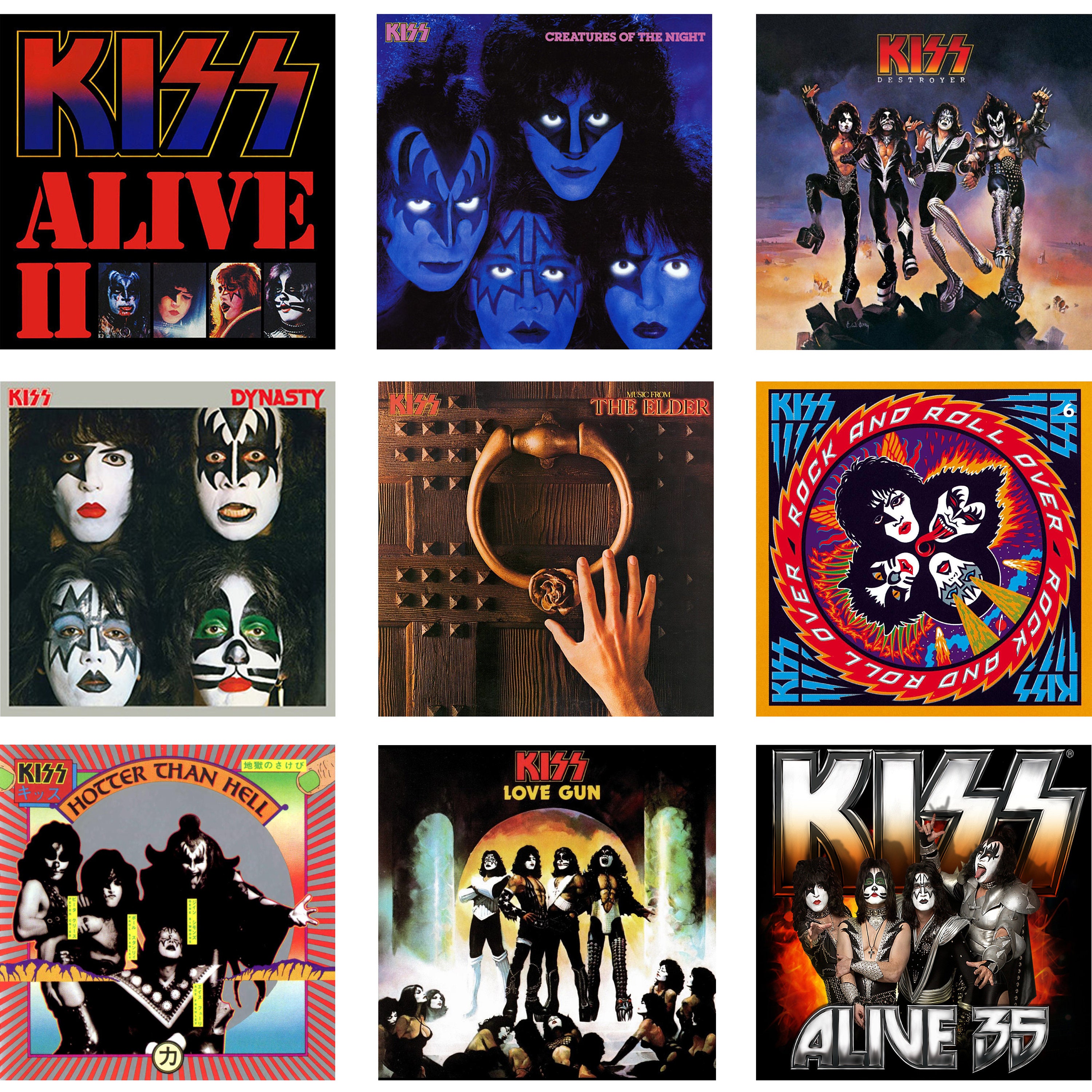 Kiss Album Covers Art Kiss Album Covers Art