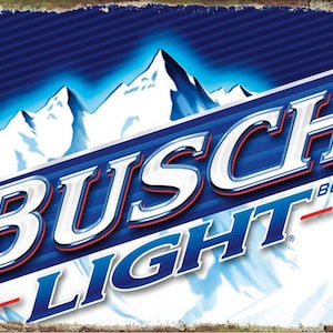 Bush Lite Replica Printed Advertising Sign 9x12 Aluminum