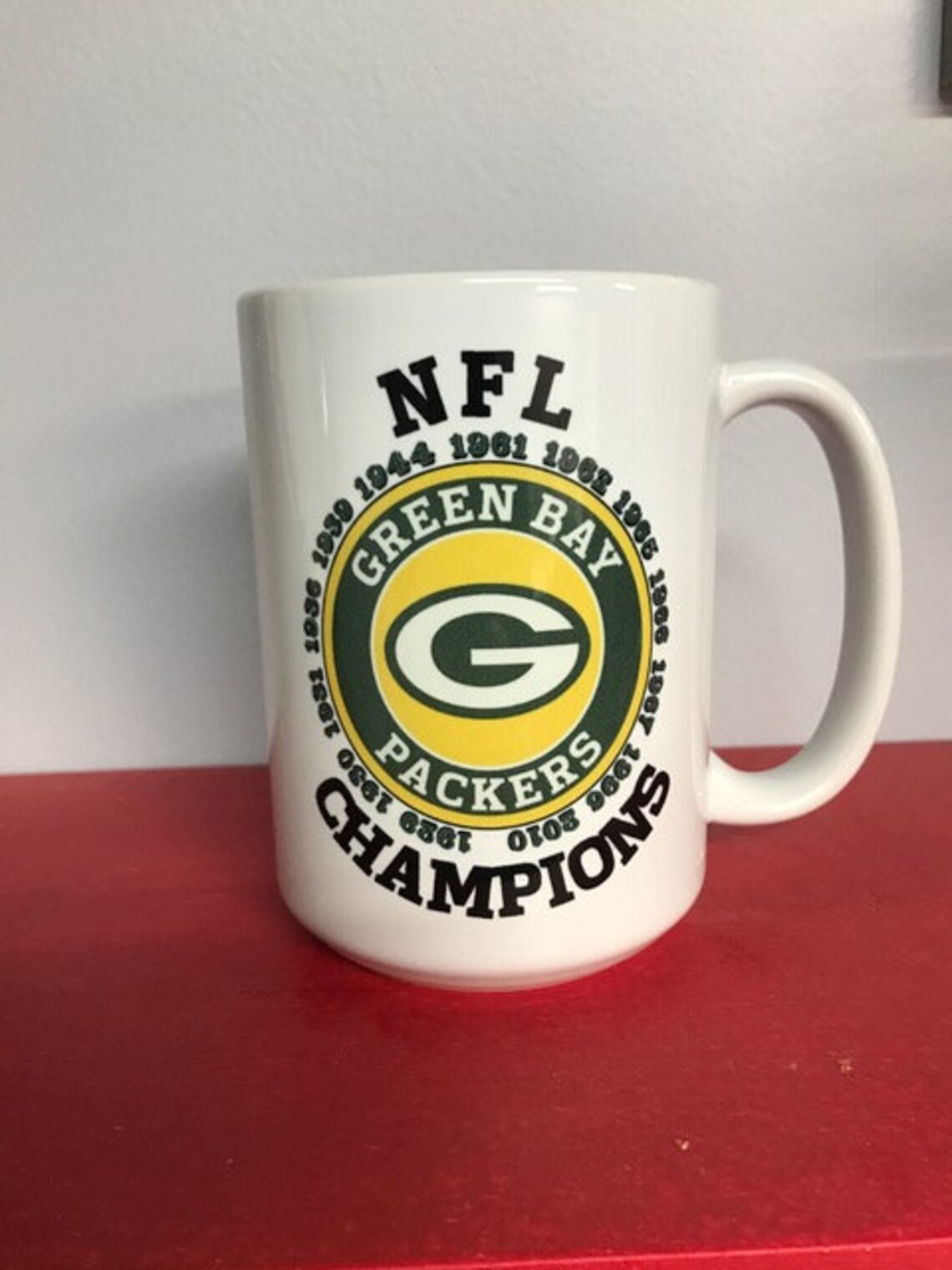 Green Bay Packers 15 Oz Ceramic Coffee Mug NFL Champions Super Etsy