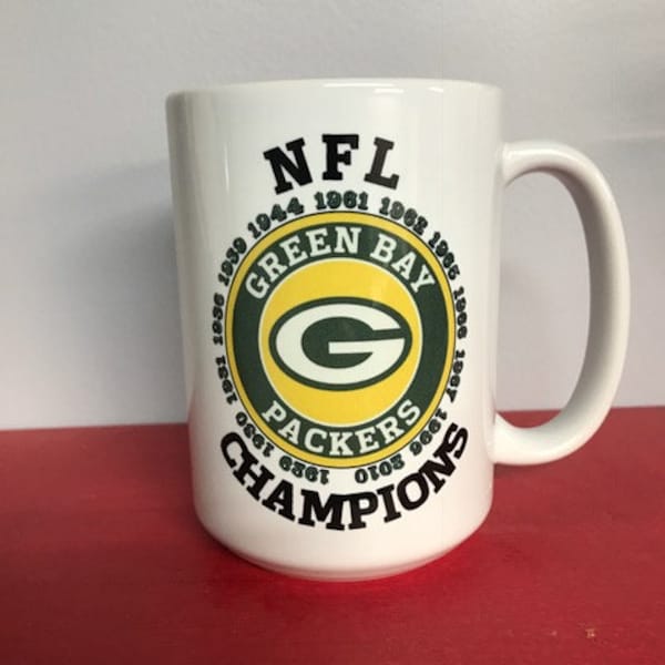 Green Bay Packers Championship 15 oz Ceramic Coffee Mug NFL  Super Bowl