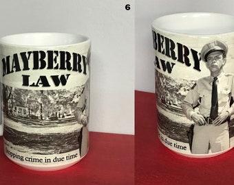Barney Fife 15oz coffee mug, Andy Griffith Show Mayberry Classic TV Show Don Knotts Humor