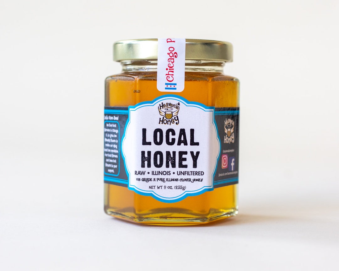 Raw Honey Local Honey Pure Honey Wildflower Honey Real Etsy