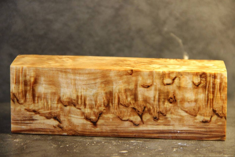 599 Stabilized & Dyed Birch Burl Wood Knife Handle Block | Etsy