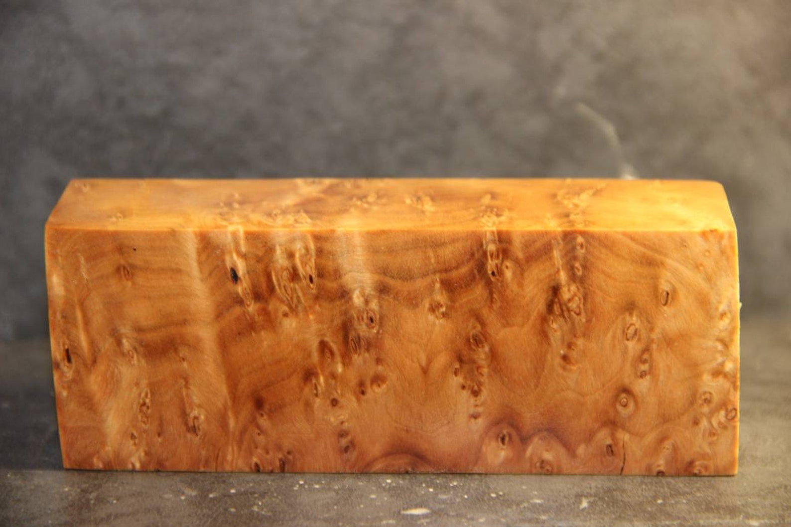 601 Stabilized & dyed alder burl wood knife handle block Etsy