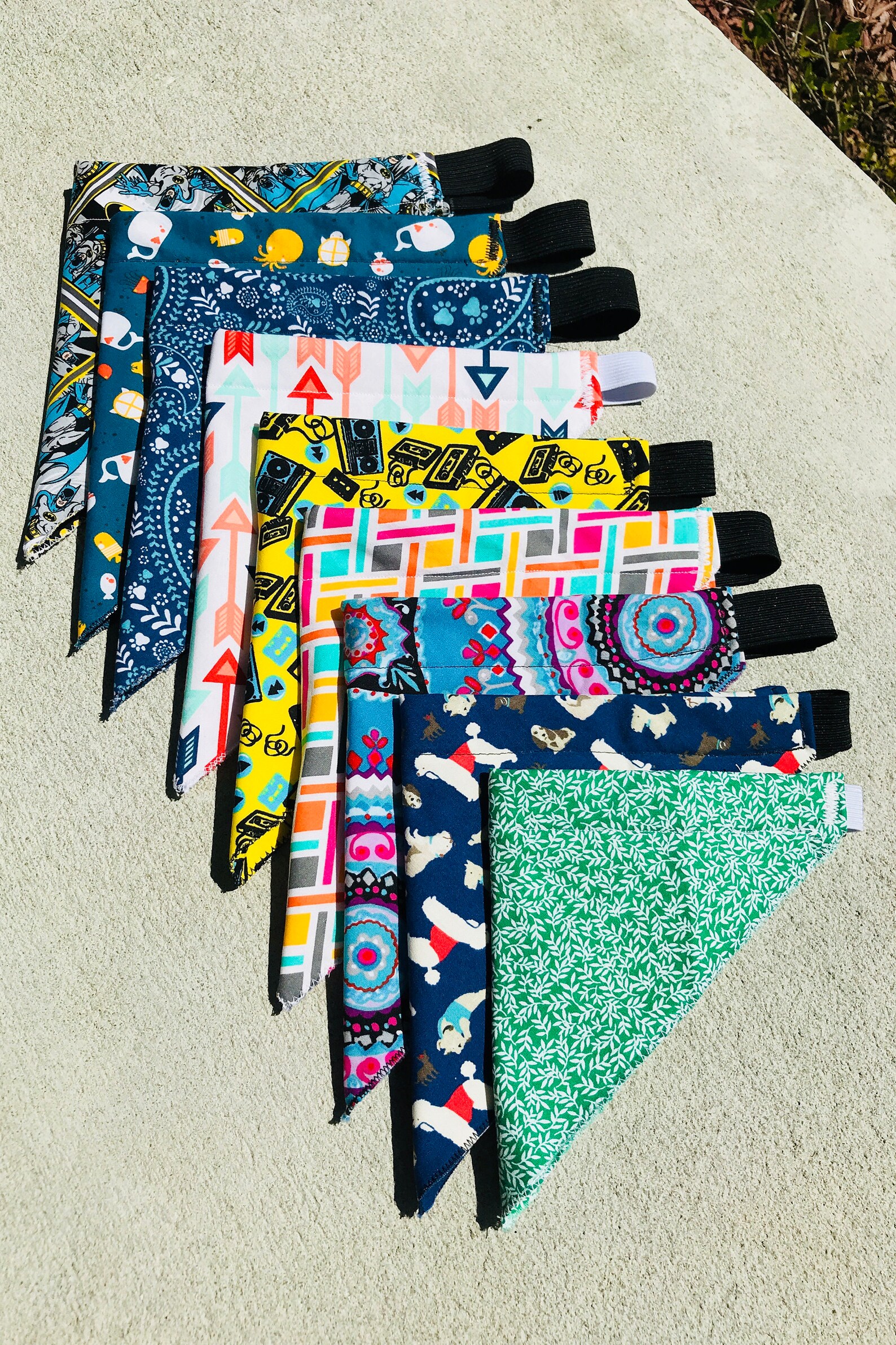 Elastic Dog Bandanas/ Stretchy Bandana Collar Etsy