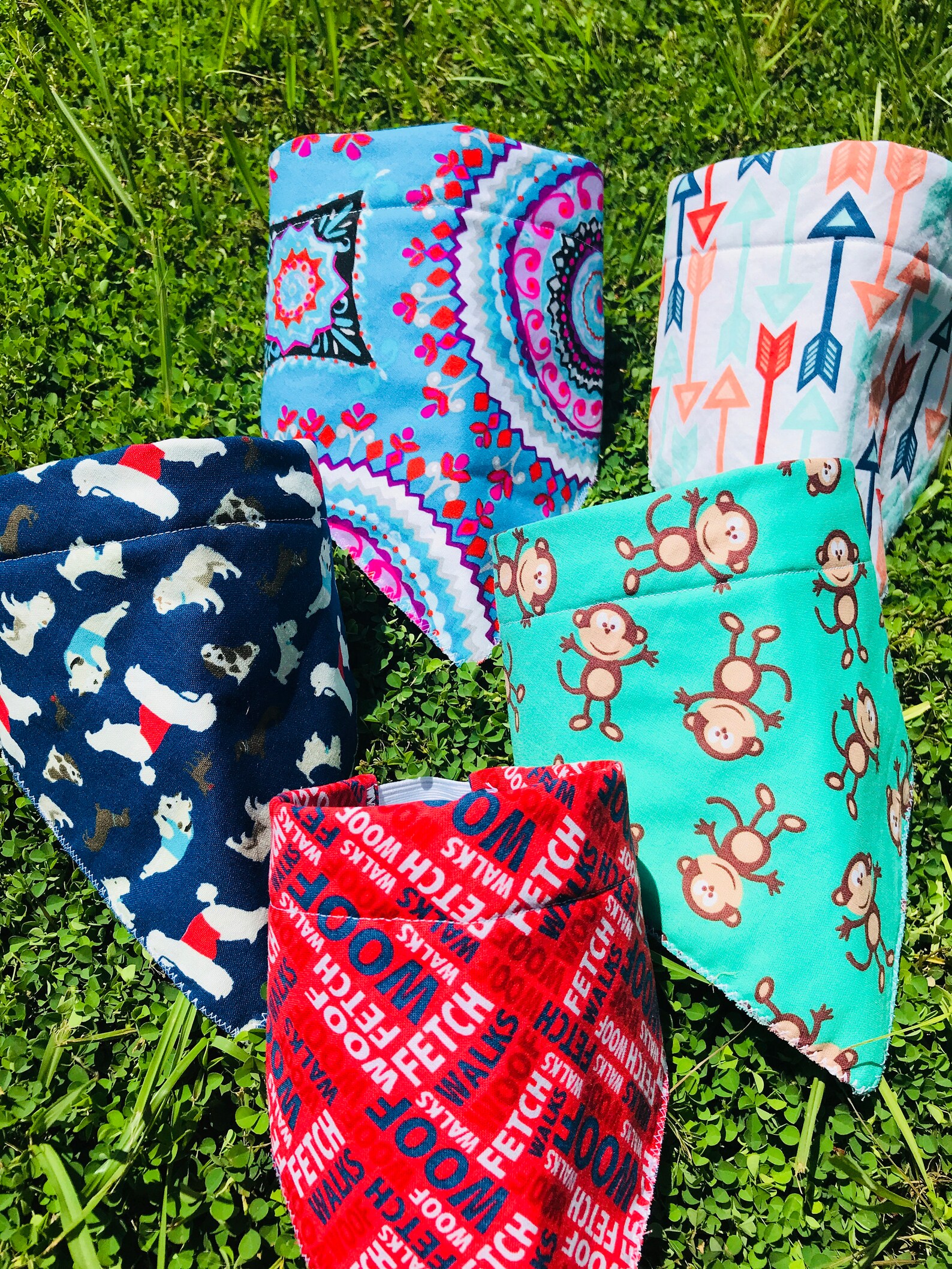 Elastic Dog Bandanas/ Stretchy Bandana Collar Etsy