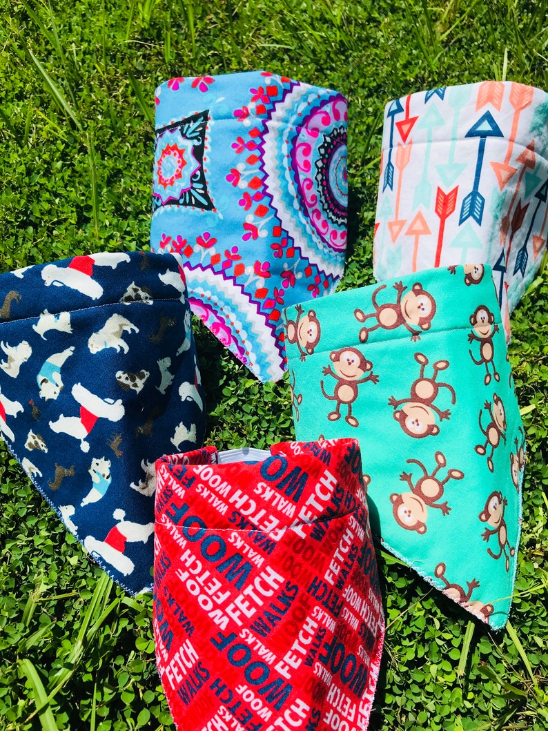 Elastic Dog Bandanas/ Stretchy Bandana Collar Etsy