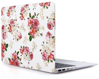 Floral Rose MacBook Air computer case Hard Plastic Case for MacBook Air 13 inch Model A1369 and A1466