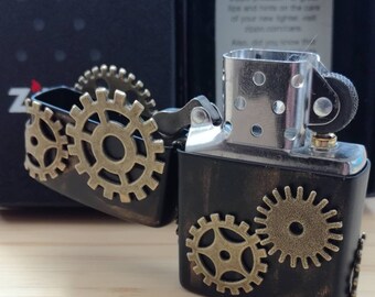 Steampunk, customized zippo lighter